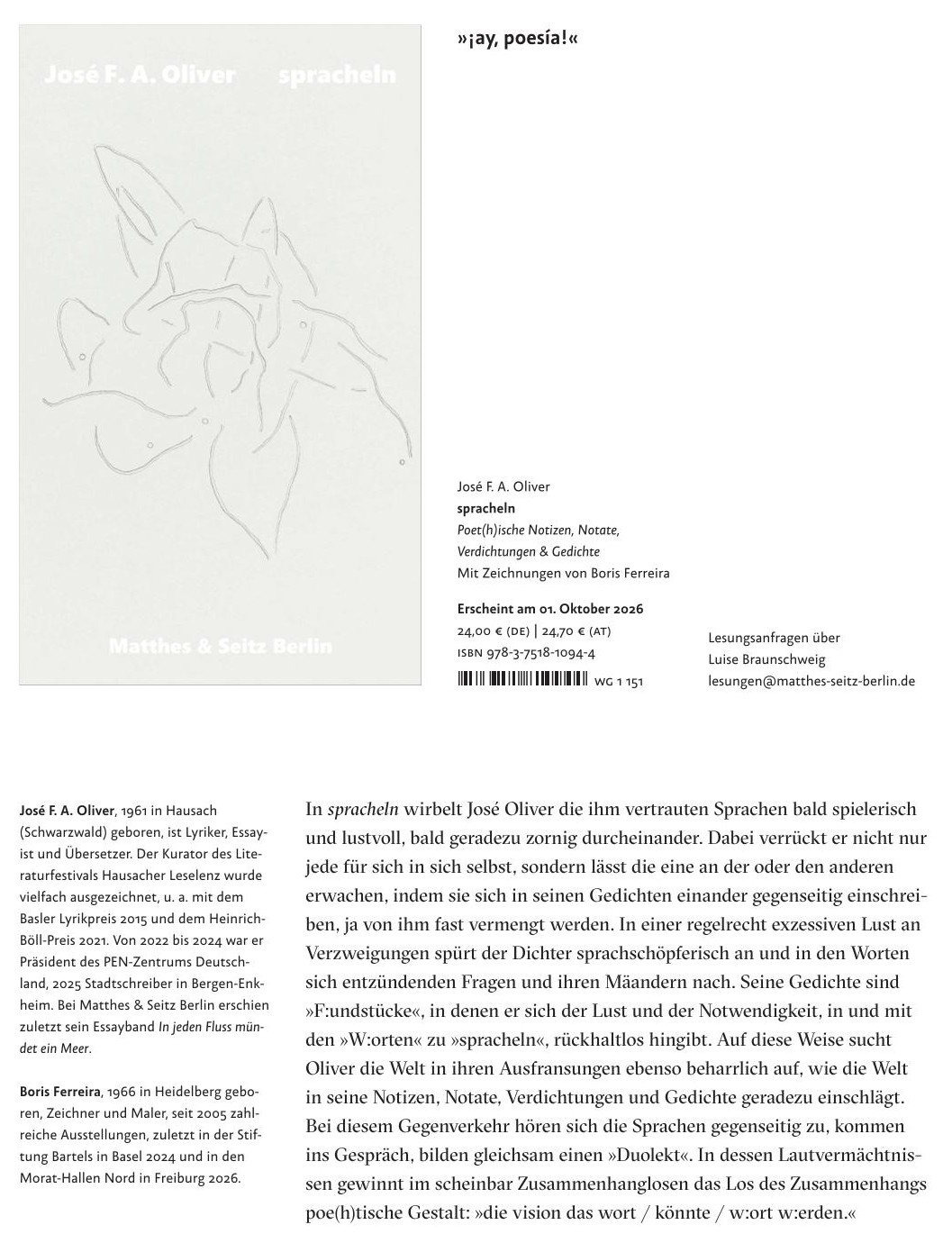 Spracheln - Ankündigung Matthes & Seitz Einladung-Macao-x – Boris Ferreira